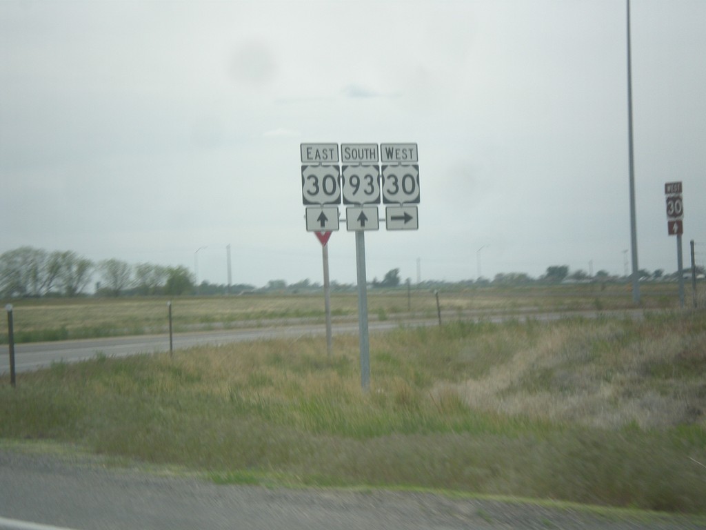 US-93 South at US-30