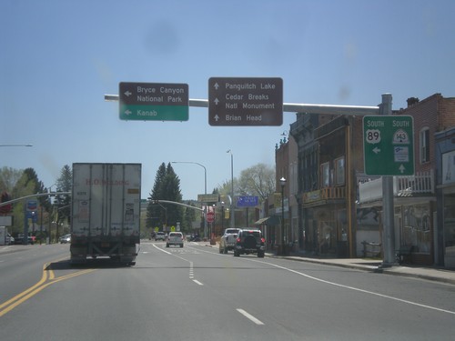 US-89 South at UT-143