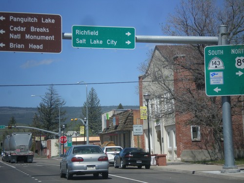 US-89 North at UT-143