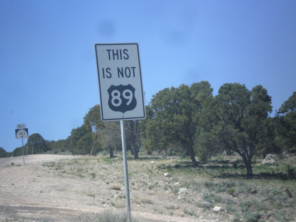 UT-143 South - This is not US-89