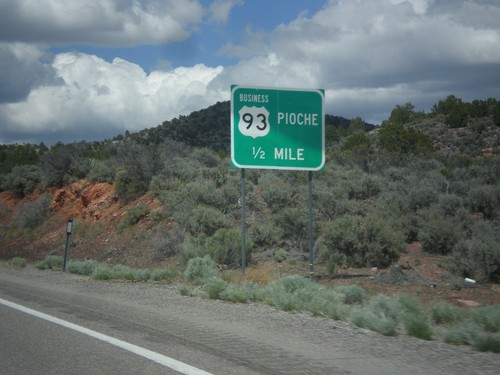 US-93 North Approaching Business US-93