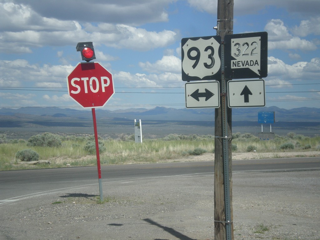 NV-322 East at US-93