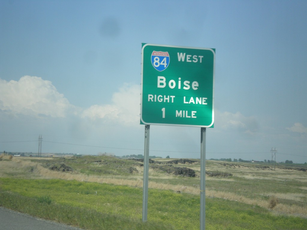 US-93 North Approaching I-84