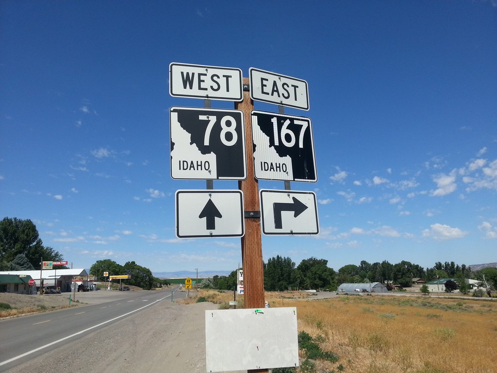 ID-78 West at ID-167 East