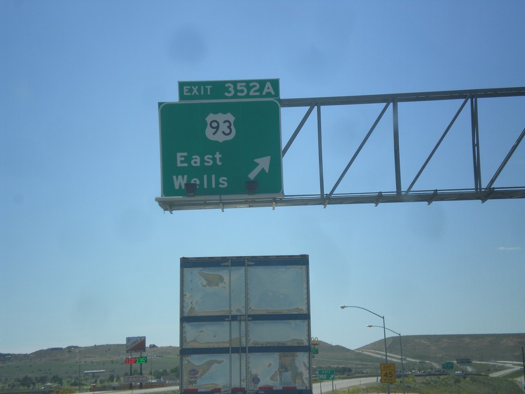 I-80 West - Exit 352A