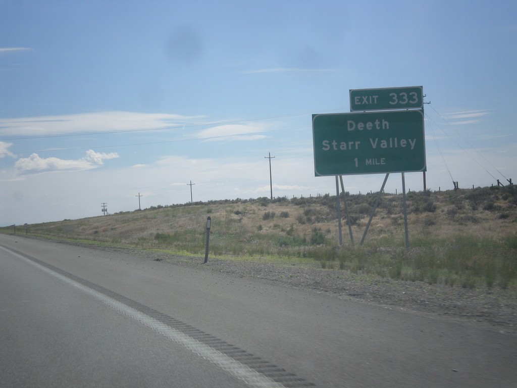 I-80 West - Exit 333