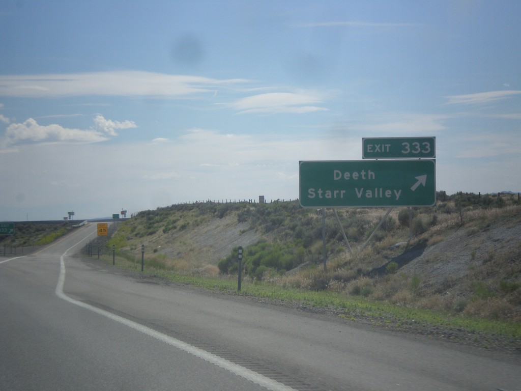 I-80 West - Exit 333