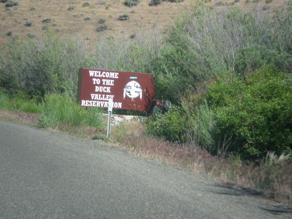 NV-225 North - Entering Duck Valley Reservation