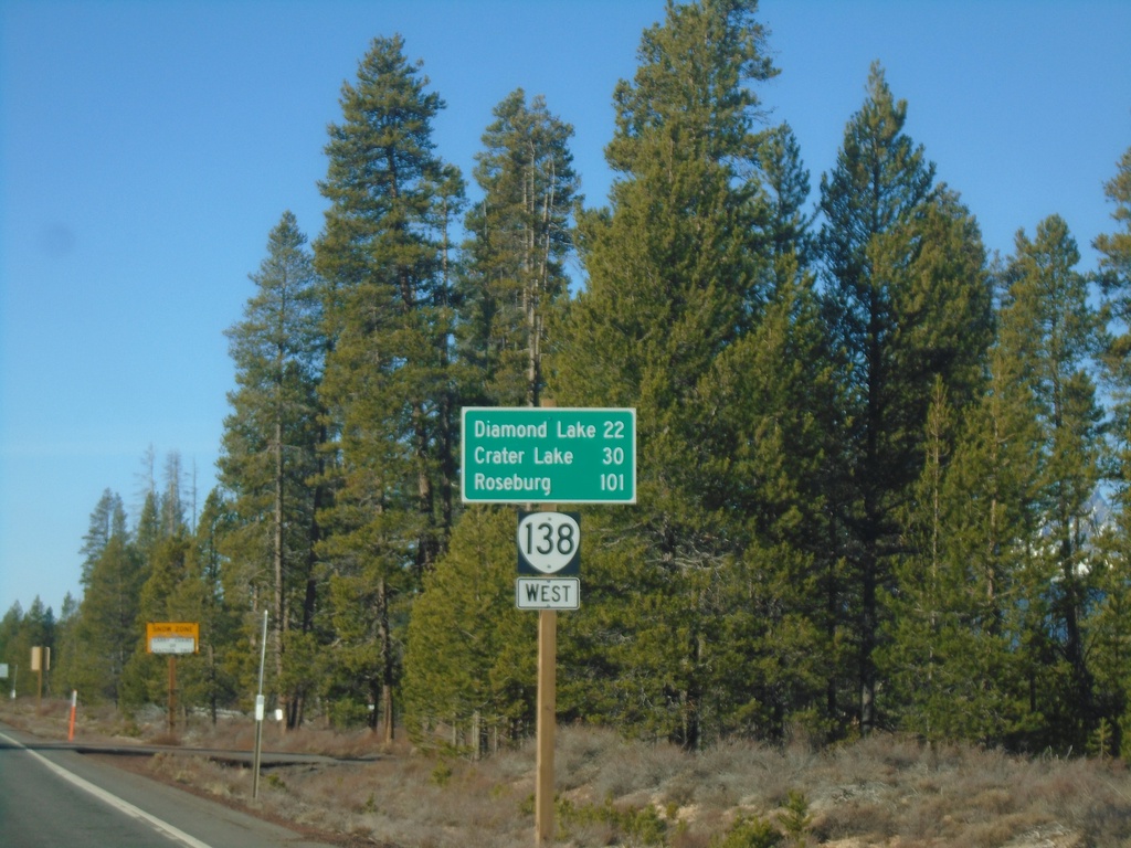 Distance Marker on OR-138 West