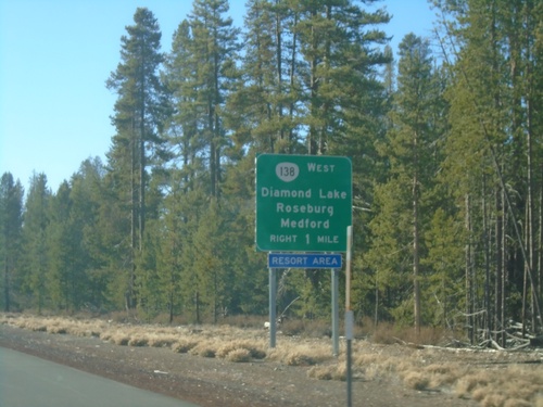 US-97 South Approaching OR-138