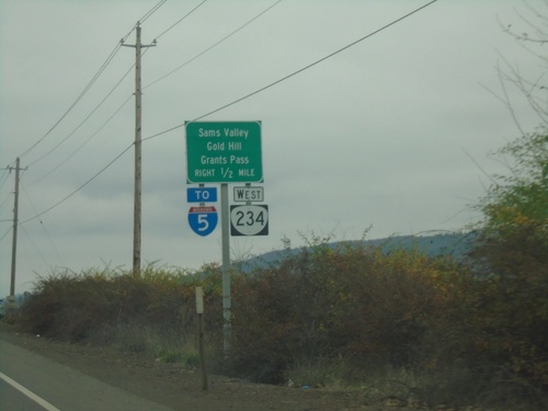 OR-62 South Approaching OR-234