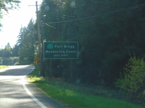 US-101 South Approaching CA-1