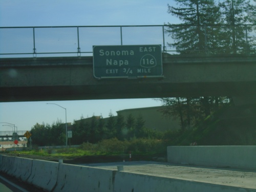 US-101 South/CA-116 East - Exit 472B