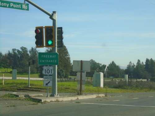 Pepper Road at Stony Point Road and US-101/CA-116