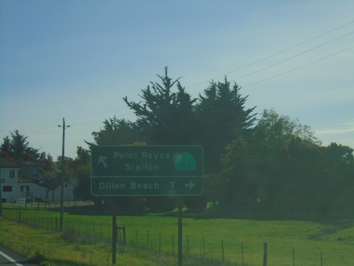 CA-1 South at Valley Ford - Estero Road