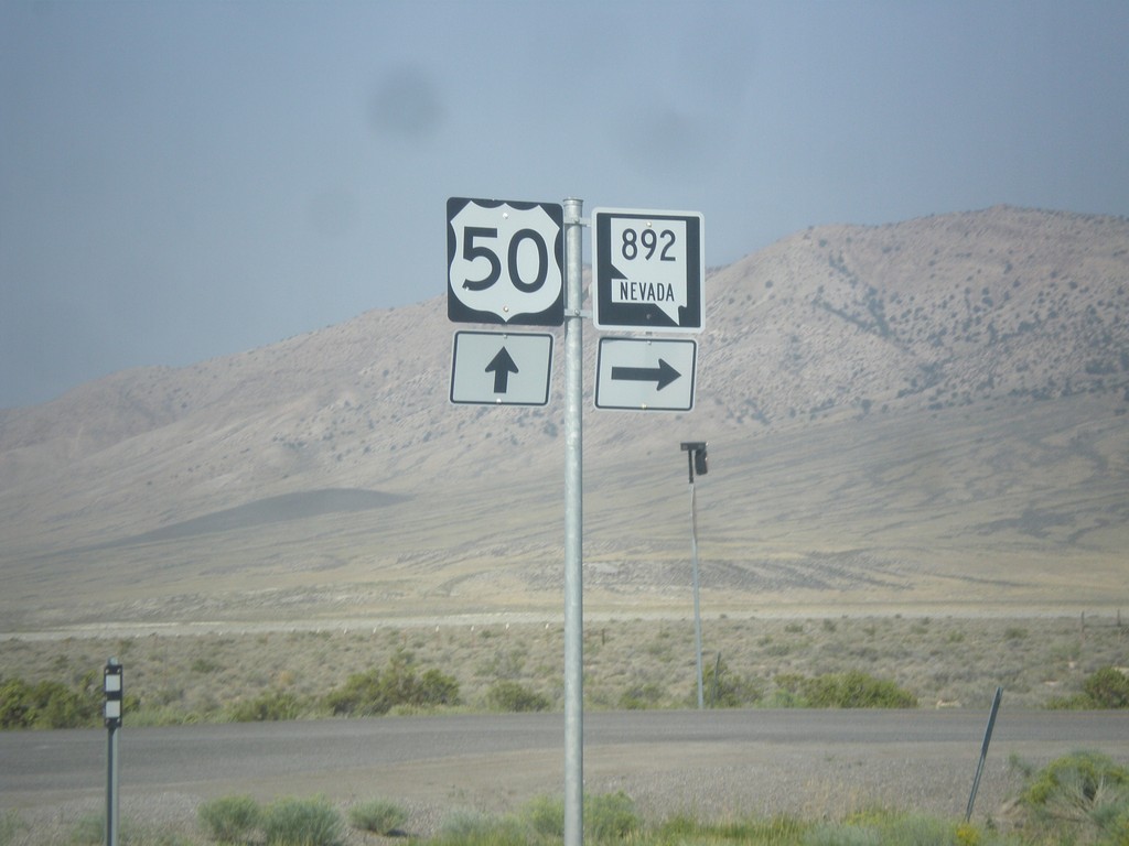 US-50 West at NV-892 North