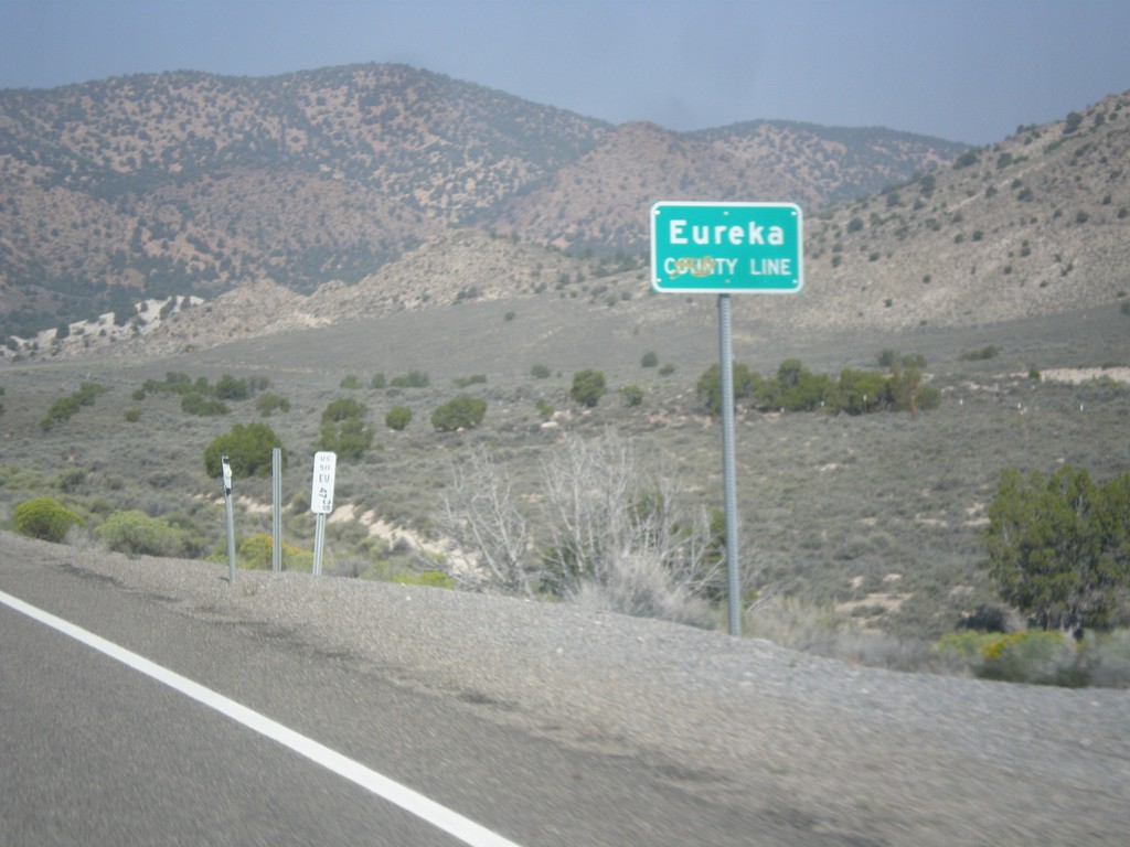 US-50 West - Eureka County Line