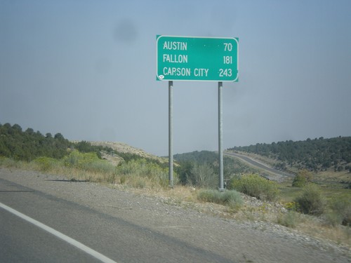 US-50 West - Distance Marker