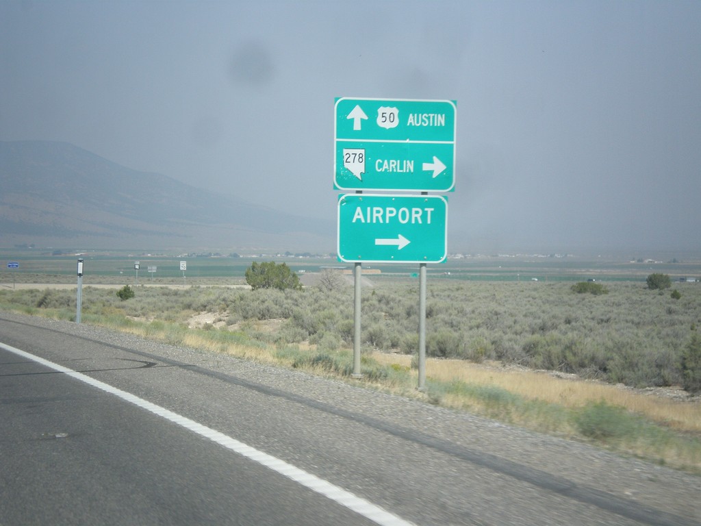 US-50 West at NV-278