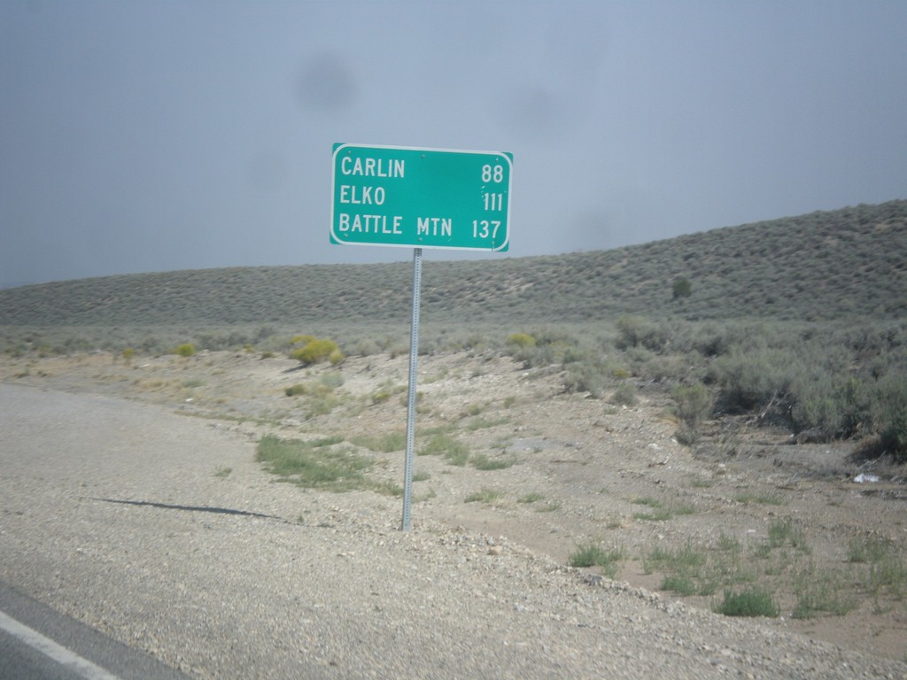 NV-278 North - Distance Marker