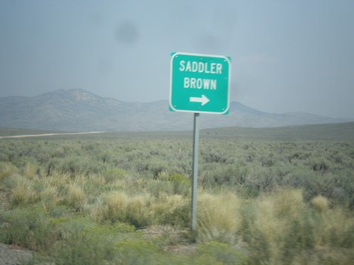 NV-278 North at Saddler Brown Road