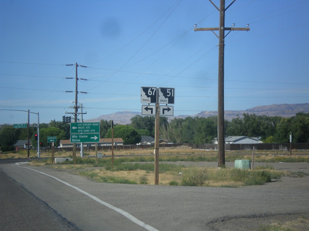 ID-51 North Approaching ID-67