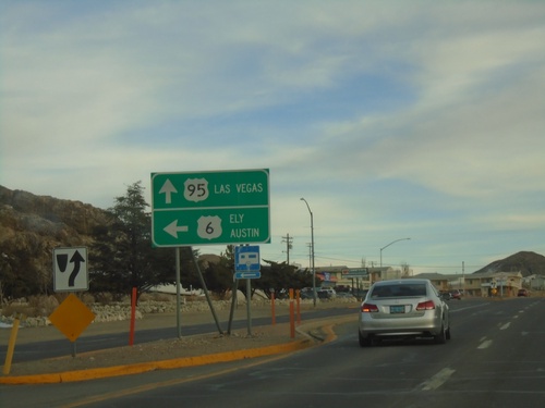 US-95 South/US-6 East at US-95/US-6 Split