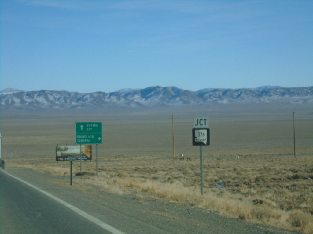 US-50 East Approaching NV-376