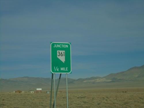 US-95 North Approaching NV-361