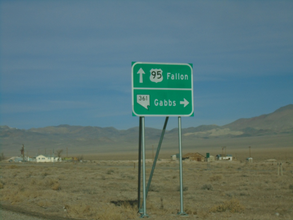 US-95 North Approaching NV-361