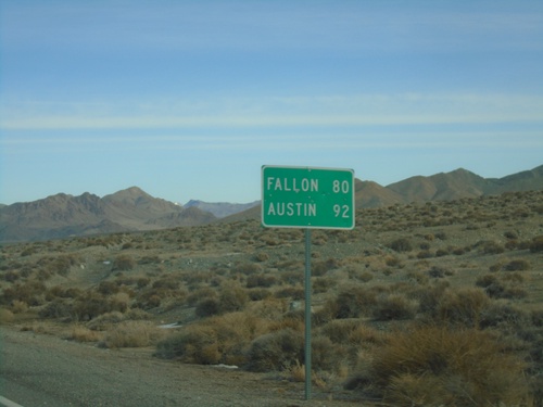 NV-361 North - Distance Marker