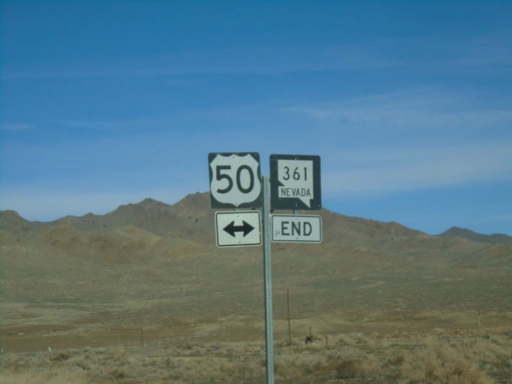 End NV-361 North at US-50