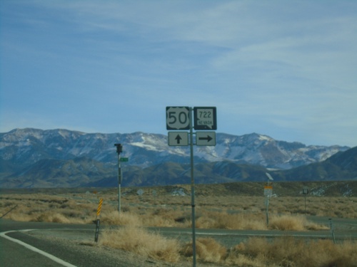 US-50 East at NV-722 East