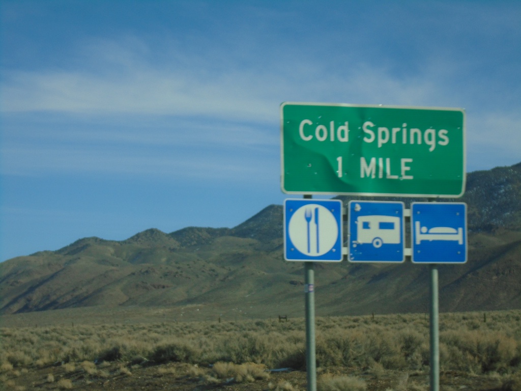 US-50 East - Cold Springs