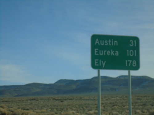 US-50 East - Distance Marker