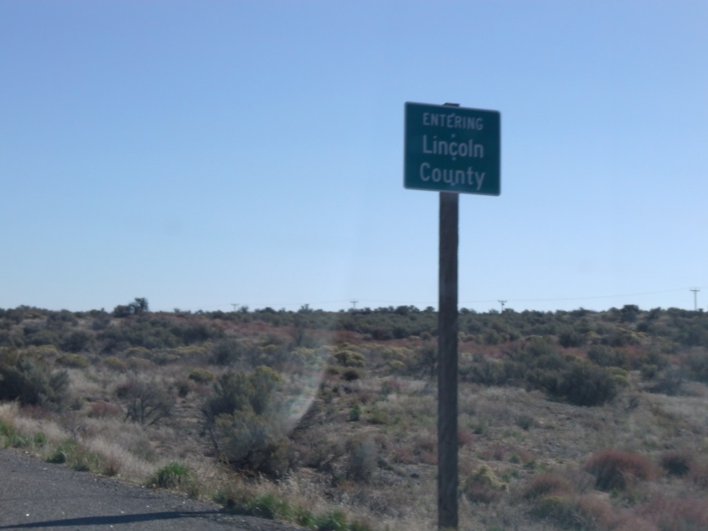 US-26 East - Entering Lincoln County