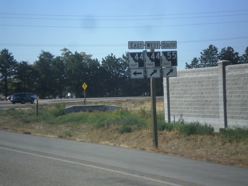 ID-55 South at ID-44