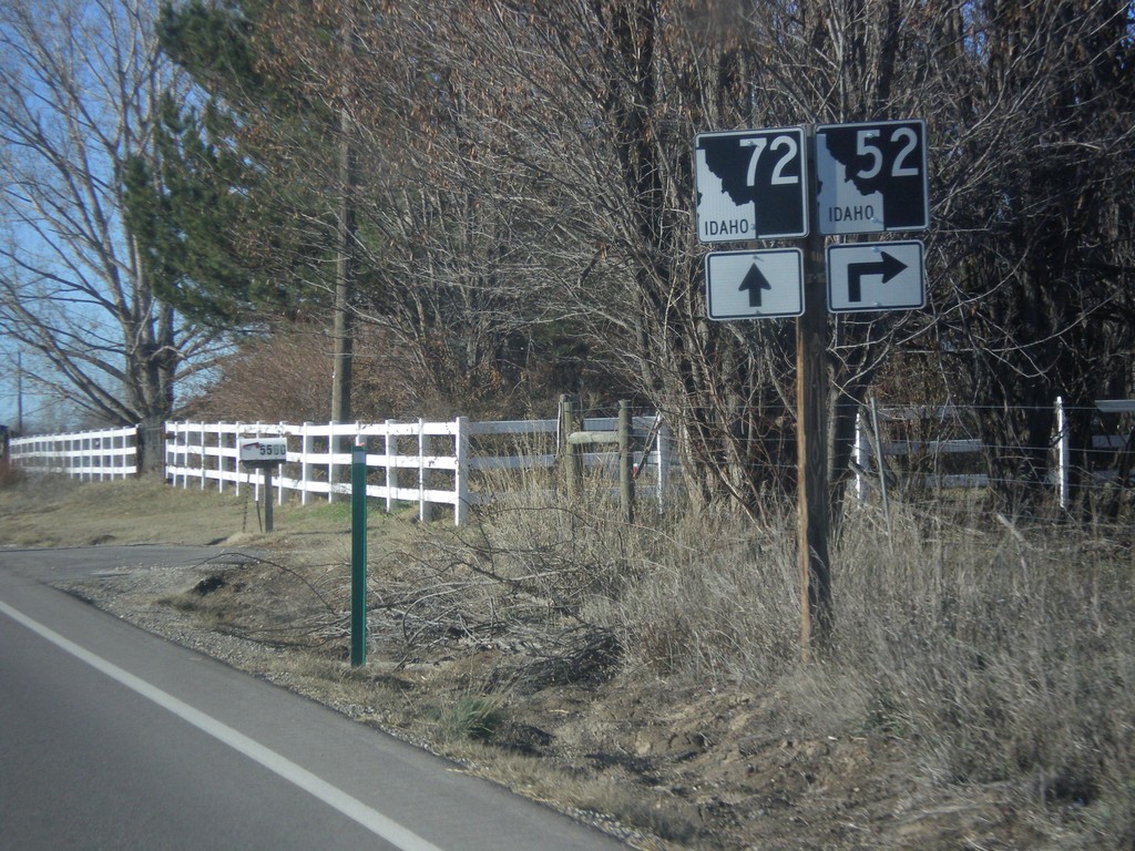 ID-52 West Approaching ID-72