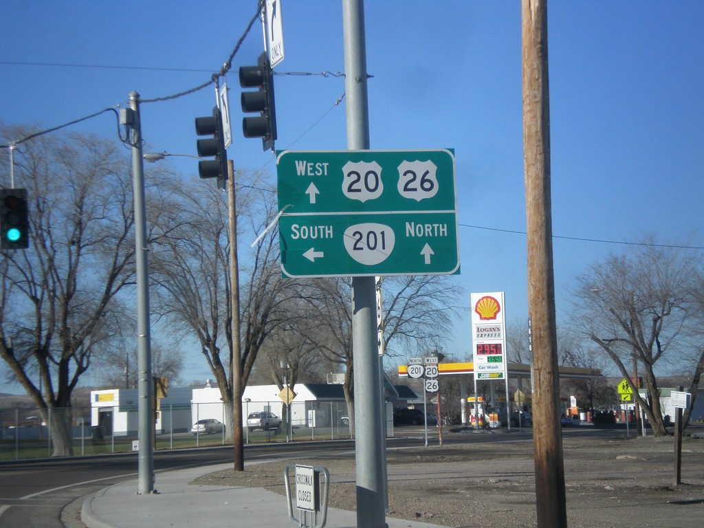 US-20/US-26 West at OR-201