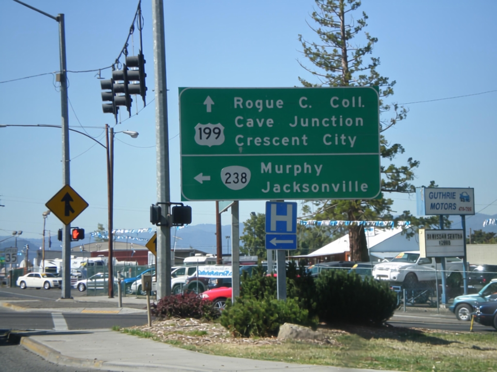 US-199 South at OR-238