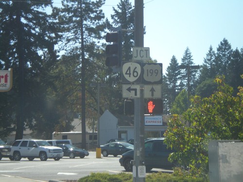 US-199 South Approaching OR-46