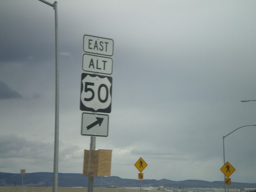 Alt. US-95 at Alt. US-50 In Fernley Roundabout