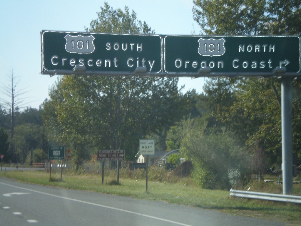 US-199 West Approaching US-101