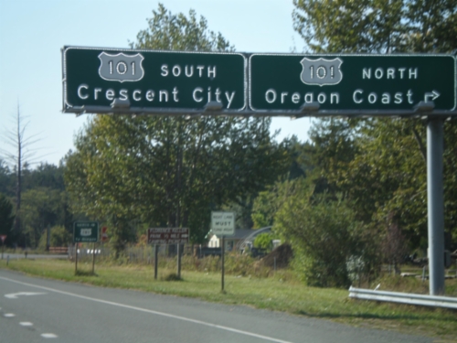 US-199 West Approaching US-101