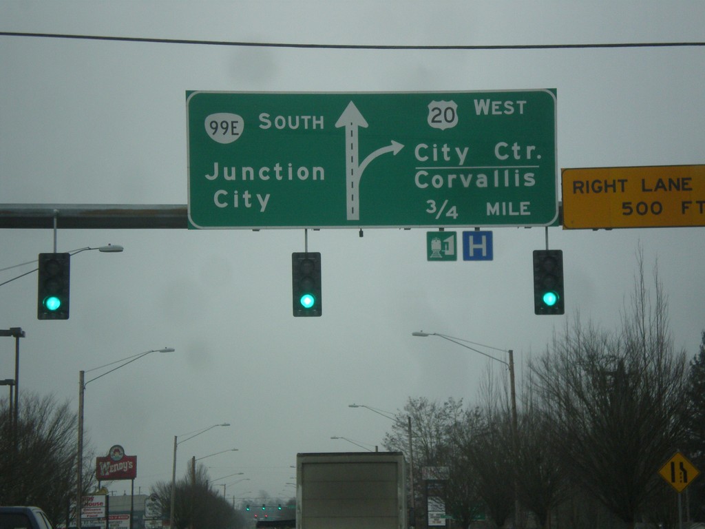 US-20 West/OR-99E South at Geary Blvd.