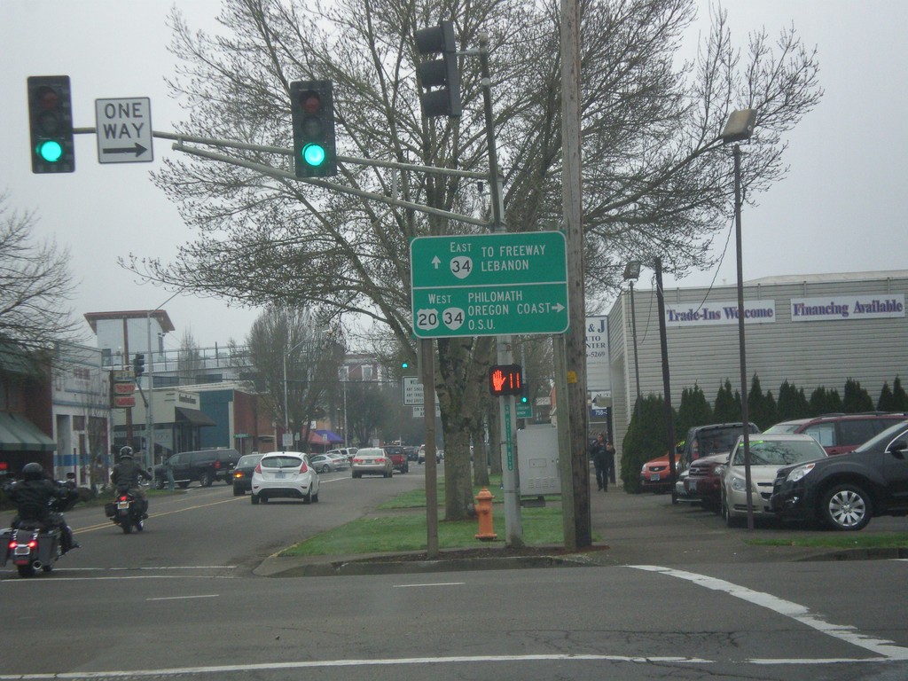 US-20 West at OR-34 - Corvallis