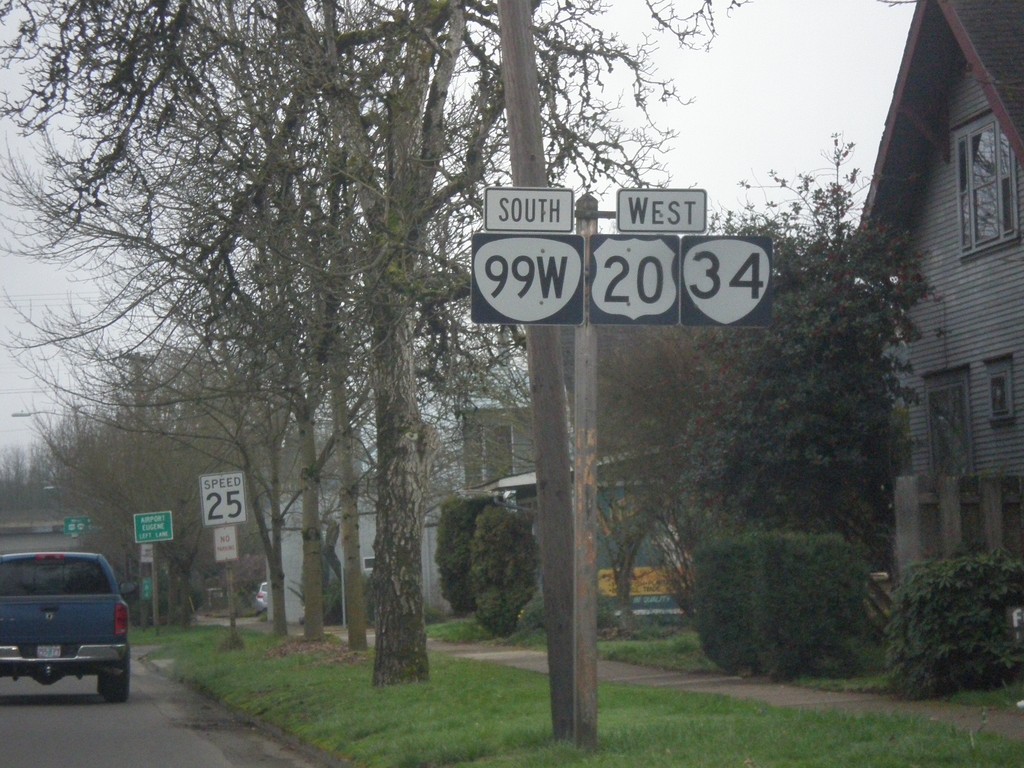 OR-99W South/US-20/OR-34 West - Corvallis