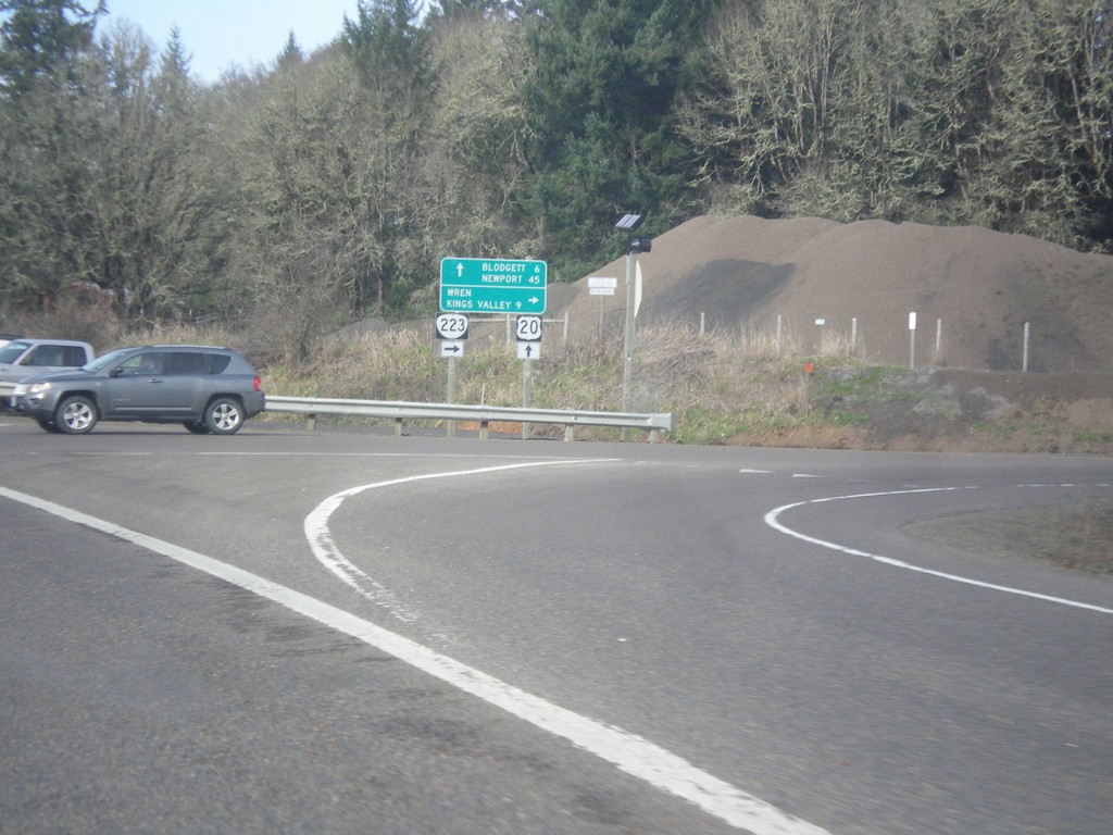 US-20 West at OR-223 North