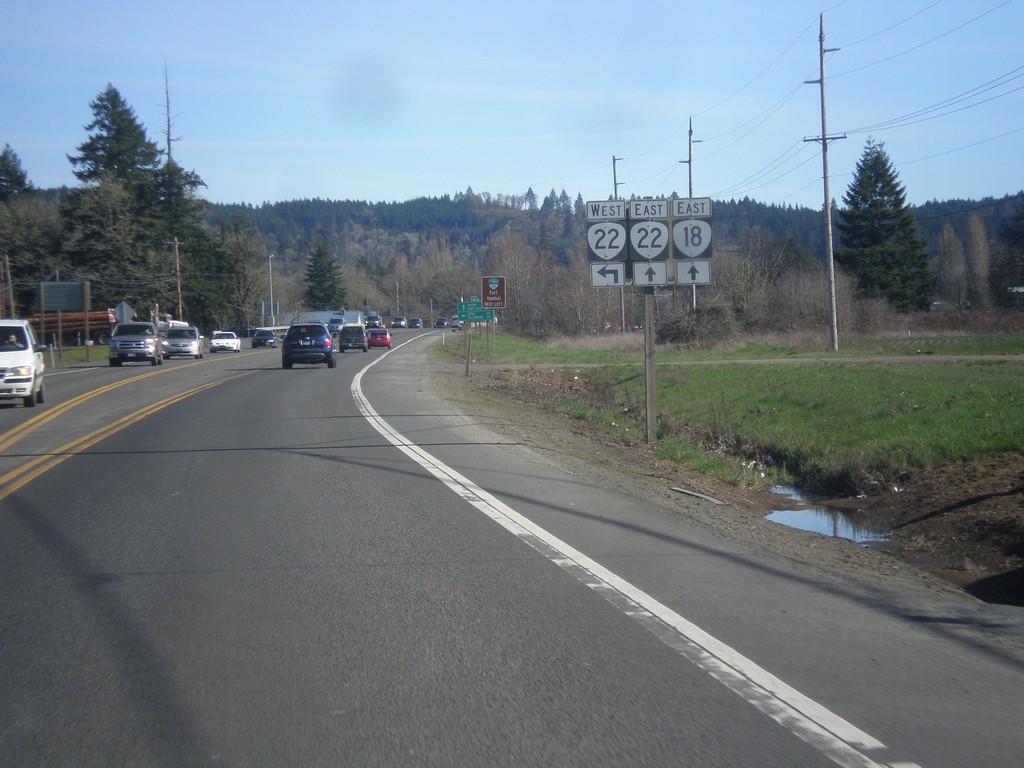 OR-18 East at OR-22