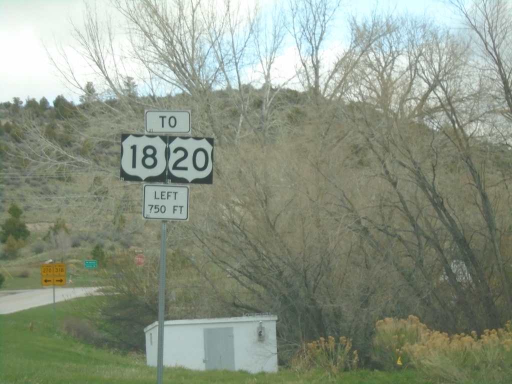 WY-270 North Approaching WY-318